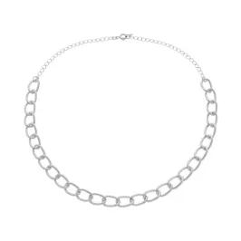 COLAR CHOKER ISA 40CM BANHADO A RODIO
