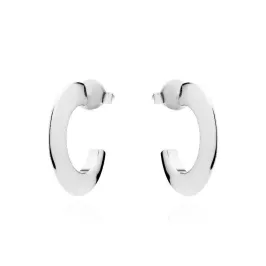 BRINCO ARGOLA RÉPLICA DE JOIA DE TARRAXA - RÓDIO BRANCO