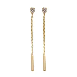 BRINCO PONTO DE LUZ COM CORRENTE BANHADO A OURO