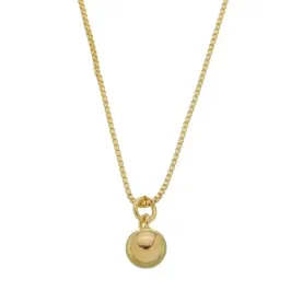 COLAR DE BOLA ANA JULIA 45CM BANHADO A OURO