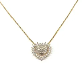 COLAR CORAÇÃO TODO CRAVEJADO