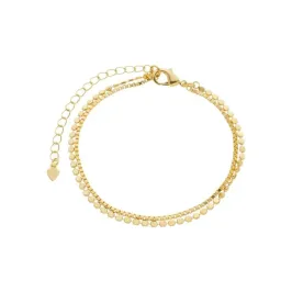 PULSEIRA DUPLA ELOS KAREN BANHADA A OURO