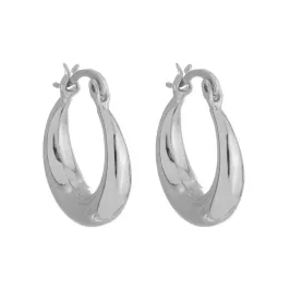 BRINCO ARGOLA LISA CINTIA BANHADO A RÓDIO