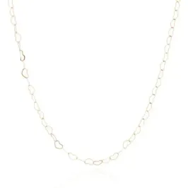 COLAR CHOKER ELOS DE CORAÇÃO - OURO