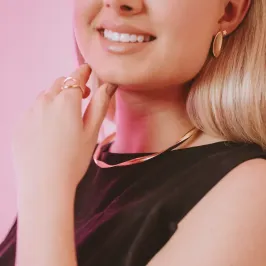 COLAR CHOKER TRANÇADA - AURORA