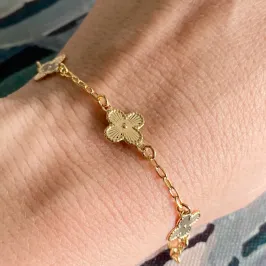 PULSEIRA TREVOS LISO  - PARIS