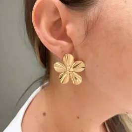 BRINCO FLOR LISO GRANDE