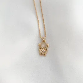 COLAR DE FILHA  COM ZIRCONIAS - PARIS