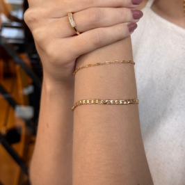 PULSEIRA ELOS LISO GRUMET - FRANCISCA