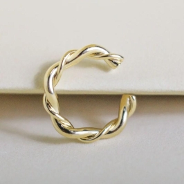 Brinco Piercing Fake Torcidinho Coleção Wine Banho Ouro 18k Semijoia