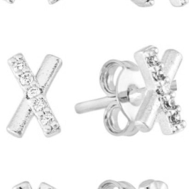 BRINCO X CRAVEJADO MÉDIO BANHADO A RÓDIO BRANCO