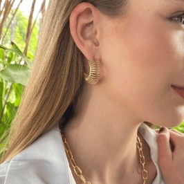 BRINCO DE ARGOLA MOLA - JARDIM SECRETO