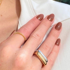 ANEL CROISSANT FINO LISO  - JARDIM SECRETO