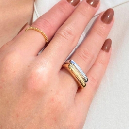 ANEL RETANGULAR MINIMALISTA  - JARDIM SECRETO