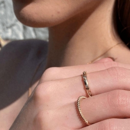 ANEL TERÇO LISO  - JARDIM SECRETO