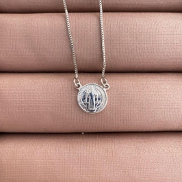 COLAR MEDALHA DE SÃO BENTO - P