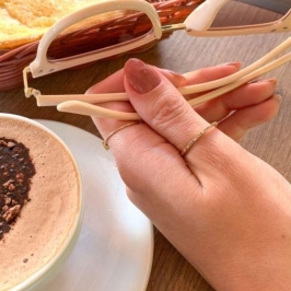 ANEL CRAVEJADO COLORIDO FINO