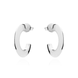 BRINCO ARGOLA RÉPLICA DE JOIA DE TARRAXA - RÓDIO BRANCO