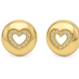 BRINCO REDONDO COM CORAÇÃO CRAVEJADO