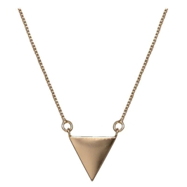 COLAR COM TRIANGULO LISO CONCEITUAL 40 CM - OURO