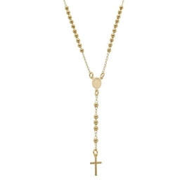 Colar De Terço Essencial 45CM Banhado Em Ouro