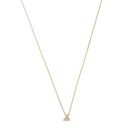 COLAR TRIANGULO PEQUENO CRAVEJADO BANHADO A OURO