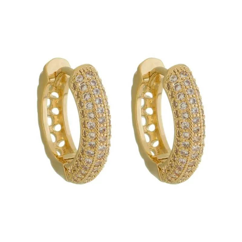 BRINCO ARGOLA CRAVEJADA JAS BANHADO A OURO