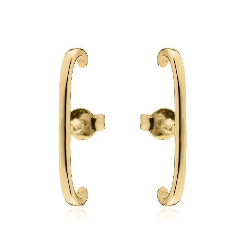 BRINCO EAR HOOK LISO FINO - OURO