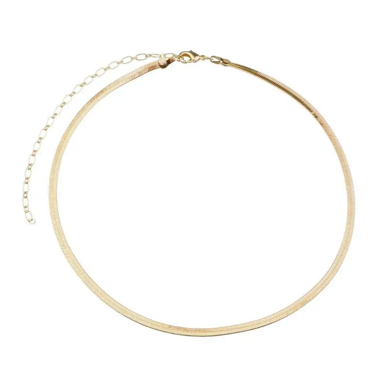 COLAR CHOKER DE FITA MÉDIA BANHADA A OURO