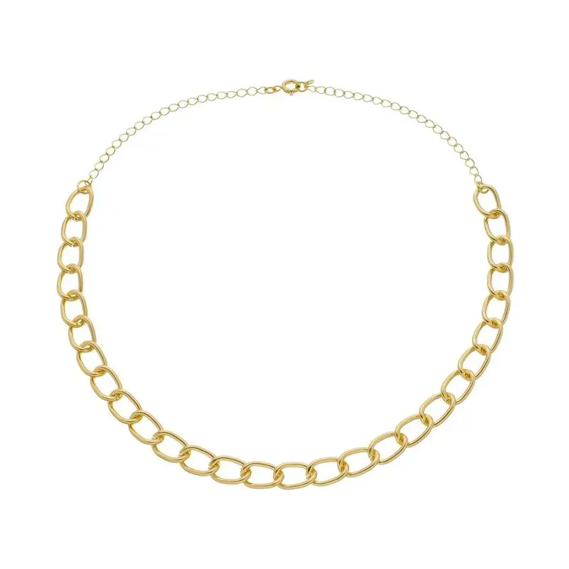 COLAR CHOKER ISA 40CM BANHADO A OURO