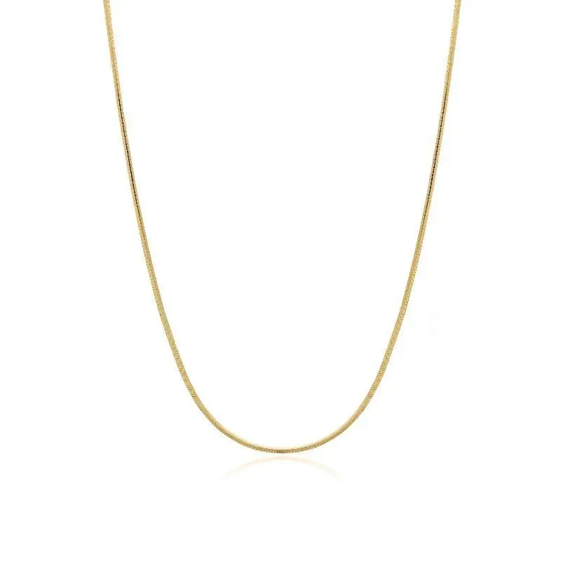COLAR CHOKER RABO DE RATO FINA 30CM - OURO