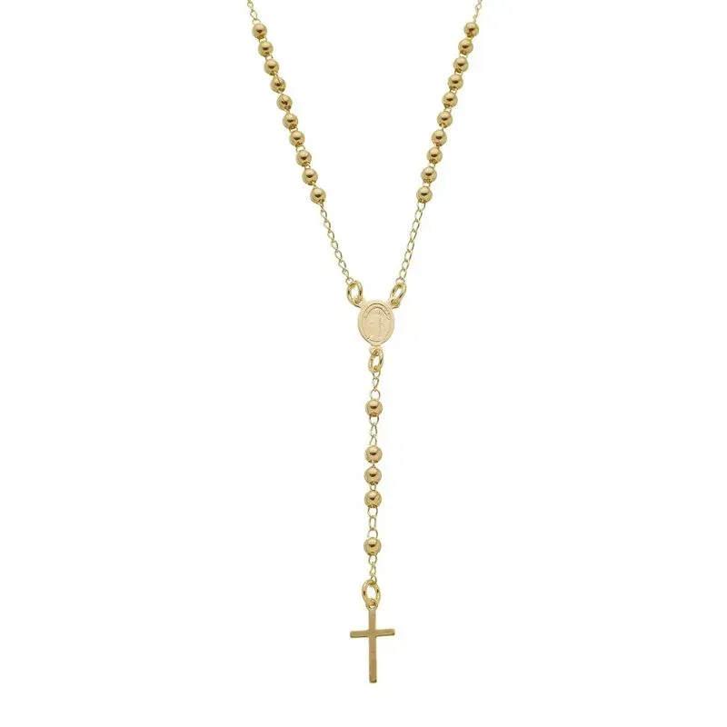 COLAR DE TERÇO 45 CM BANHADO A OURO
