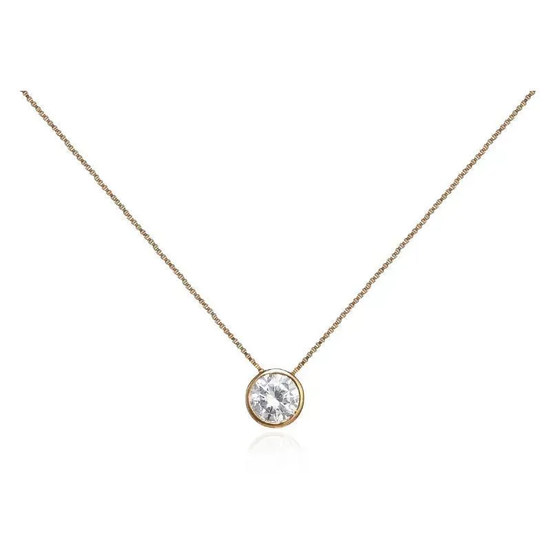 COLAR PONTO DE LUZ CRAVAÇÃO INGLESA 45CM - OURO