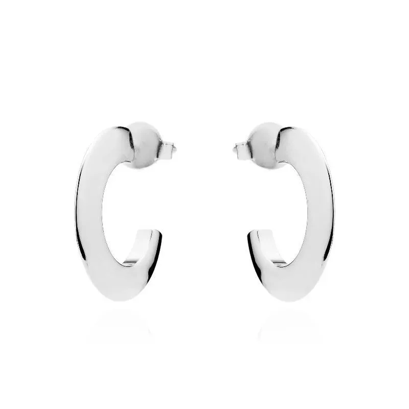 BRINCO ARGOLA RÉPLICA DE JOIA DE TARRAXA - RÓDIO BRANCO