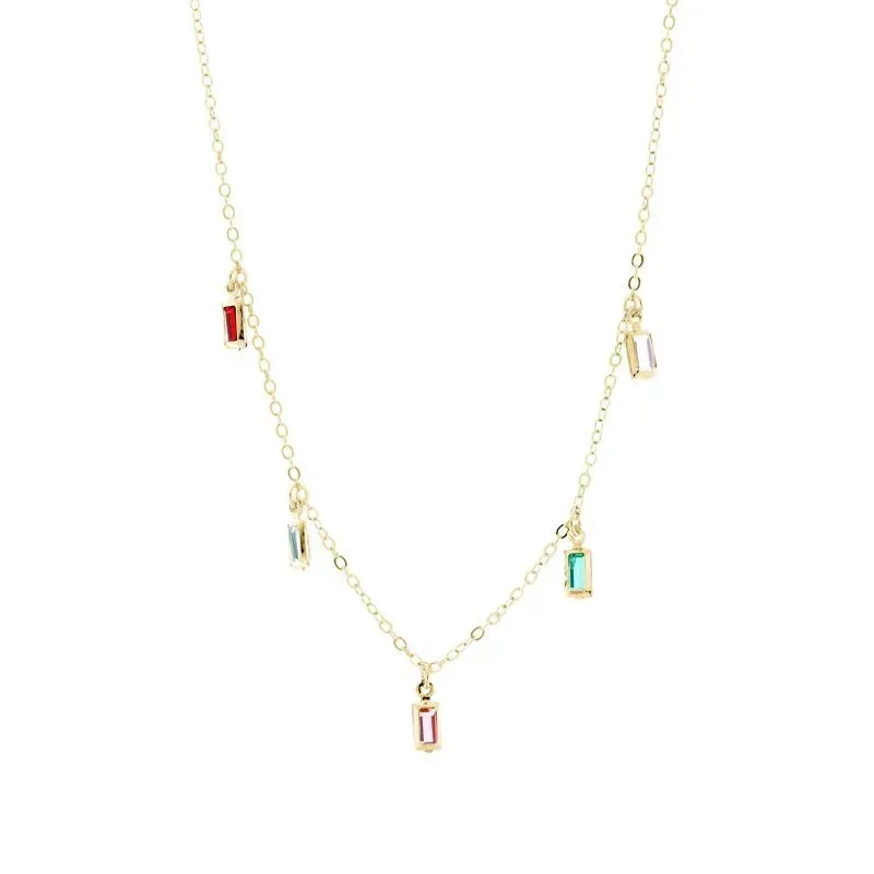 COLAR CHOKER COLORIDA 40CM - OURO
