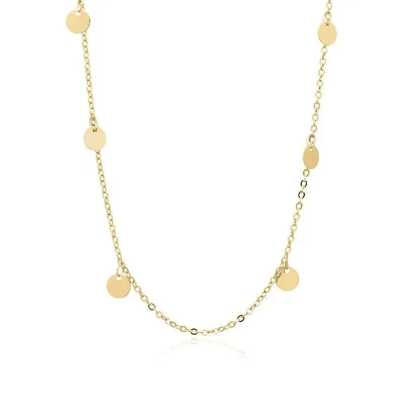 COLAR CHOKER COM MEDALHAS PENDURADAS 30CM - OURO
