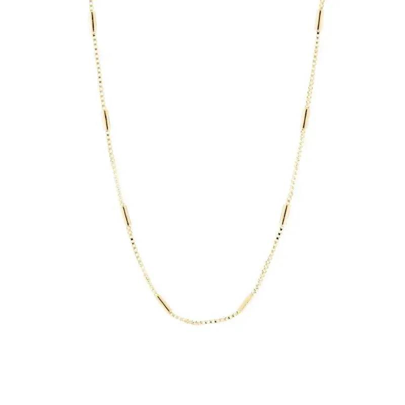COLAR CHOKER TUBOS LISOS 30CM - RÓDIO BRANCO