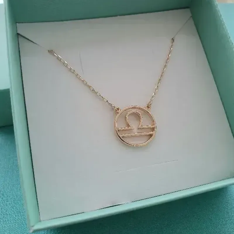 COLAR DE SIGNO LIBRA - OURO