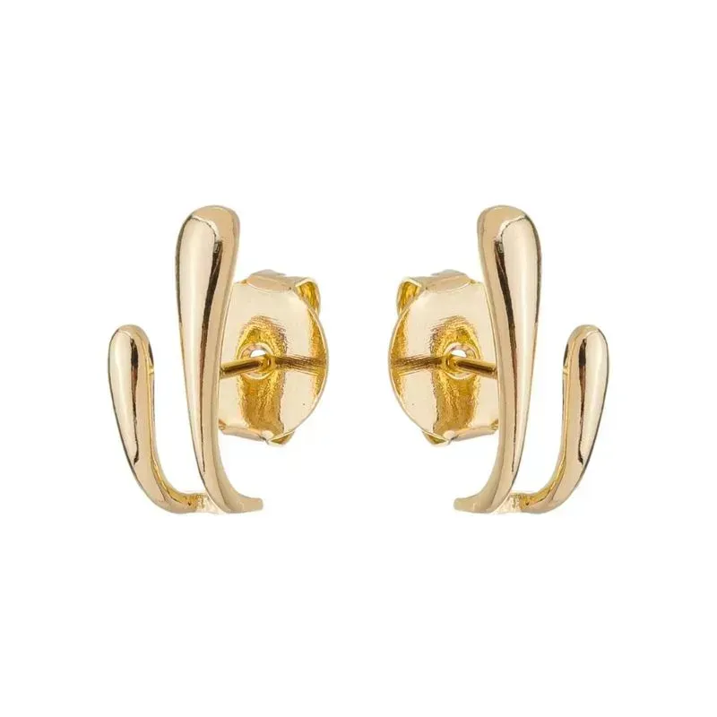 BRINCO EARHOOK LISO BANHADO A OURO