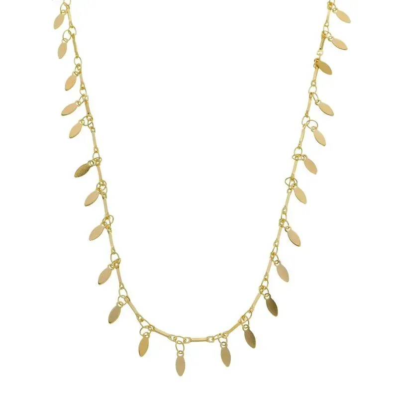 COLAR CHOKER GOTAS ELIANE 30CM BANHADO A OURO