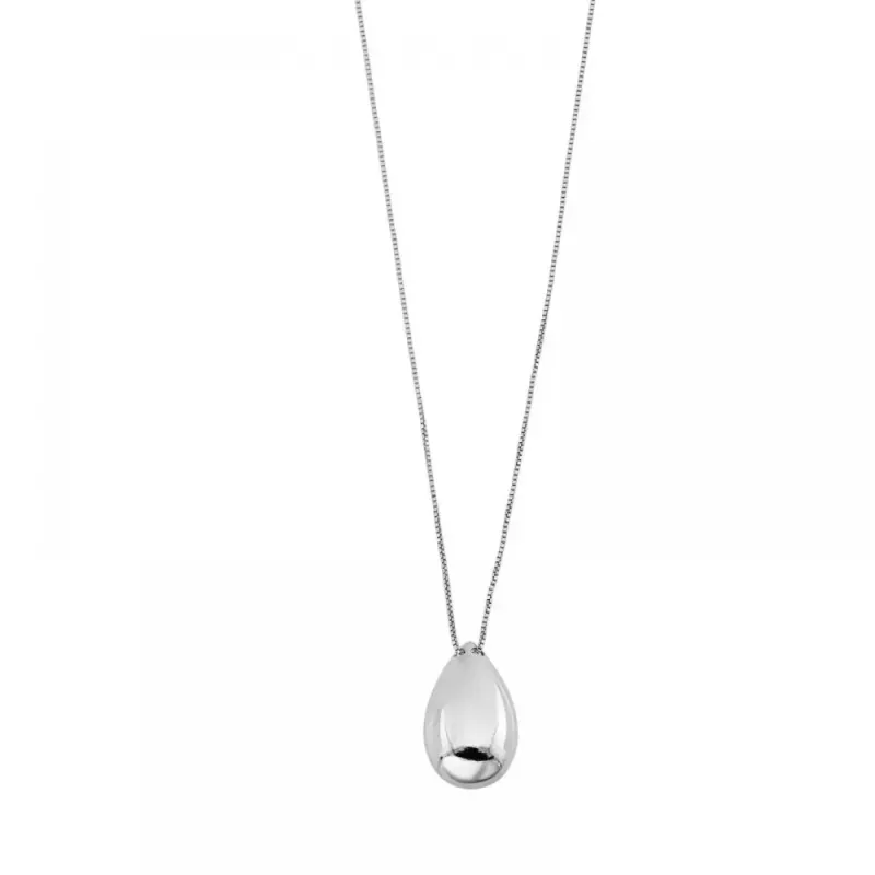 COLAR GOTA PEQ HELEN 45CM BANHADO A RODIO
