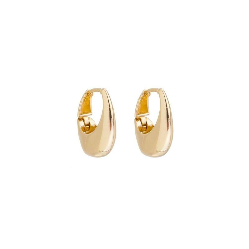 BRINCO ARGOLA GOTA BANHADO A OURO