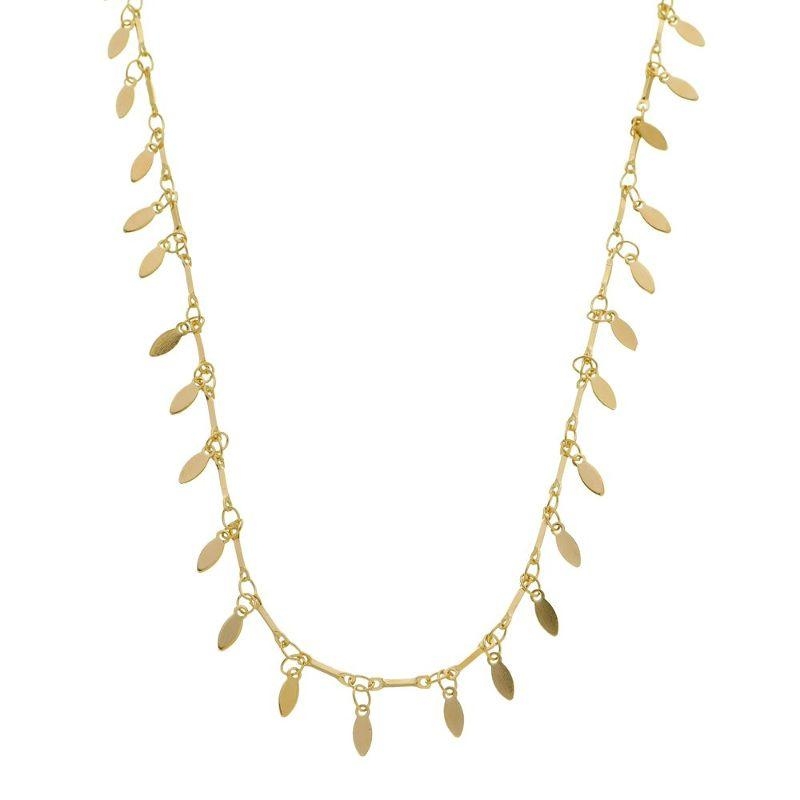 COLAR CHOKER GOTAS ELIANE 30CM BANHADO A OURO