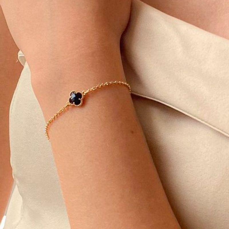 PULSEIRA TREVO PRETO DELICADO  - VIRGINIA