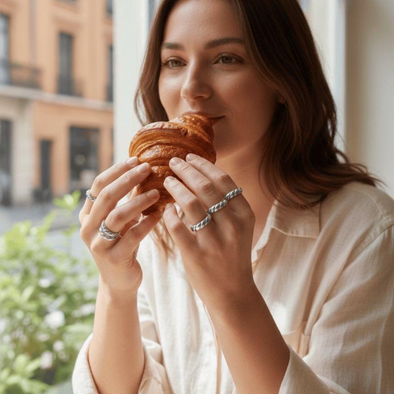 ANEL CROISSANT MÉDIO - RÓDIO BRANCO - 22