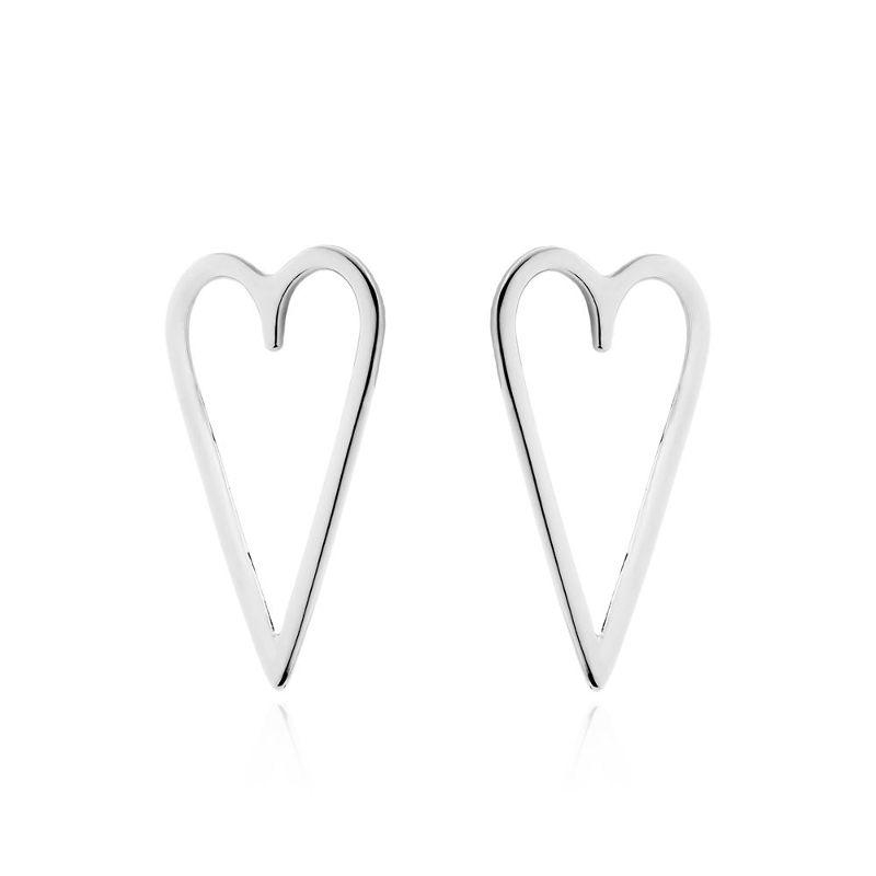 BRINCO CORAÇÃO GRANDE VAZADO - RÓDIO BRANCO