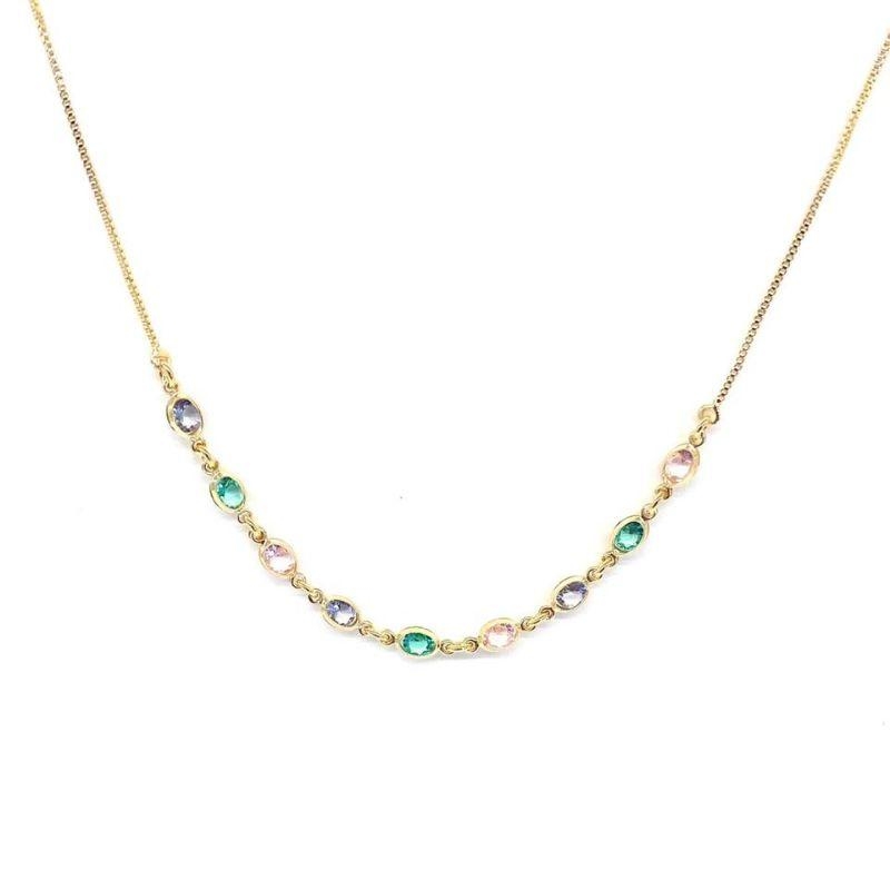 COLAR CHOKER ZIRCONIAS COLORIDAS  - SUELLEN