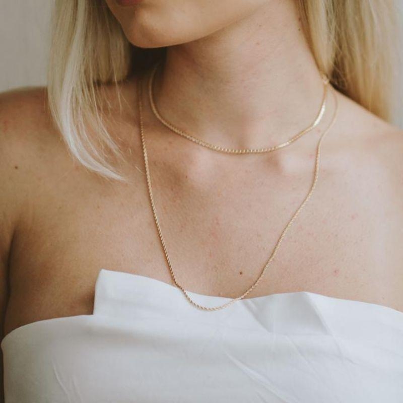 COLAR ELOS DE BOLINHA 60CM  - LIS