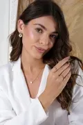 ANEL QUADRADO LISO FINO BANHADO A OURO - 17