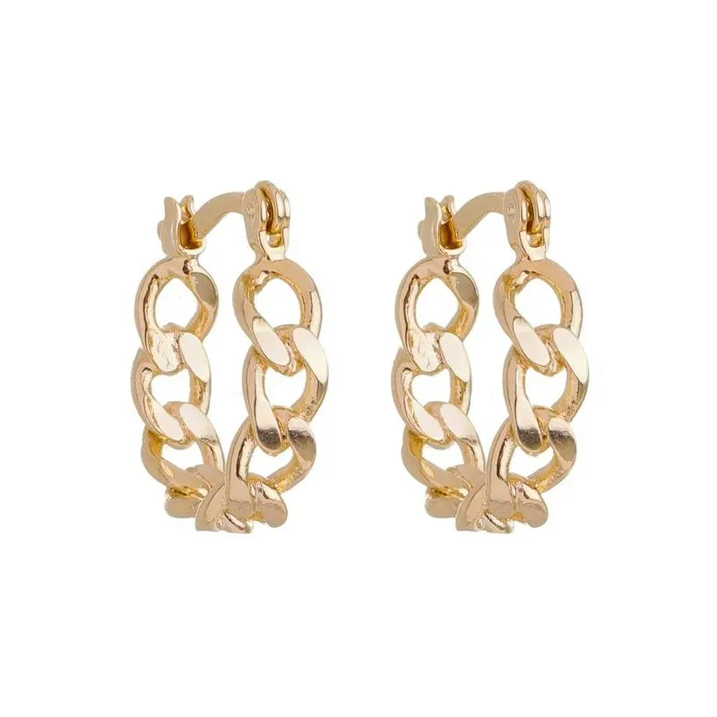 BRINCO ARGOLA CORRENTE BANHADA A OURO